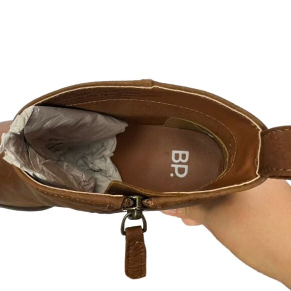 NWOB BP Women's Lance Brown Leather Block Heel Bootie Size 8M- Right Shoe Only - Picture 5 of 7